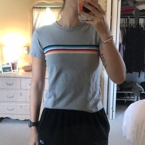 Grey Rainbow Tee